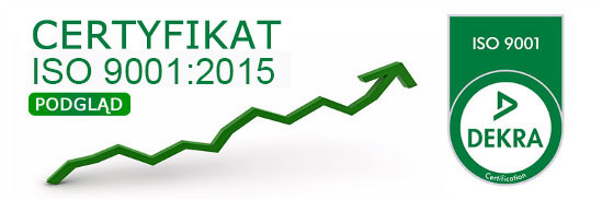 Certyfikat ISO 9001:2015 firmy Normazet